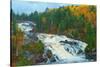 Canada, Ontario, Onaping. Onaping River at Onaping Falls.-Jaynes Gallery-Stretched Canvas