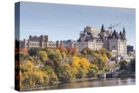 Canada, Ontario, Ottawa, autumn-Walter Bibikow-Stretched Canvas