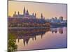 Canada, Ontario, Ottawa, Canadian Parliament across Ottawa River-Alan Copson-Mounted Photographic Print