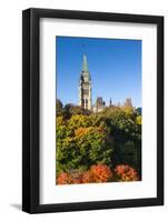 Canada, Ontario, Ottawa, Canadian Parliament Building, Peace Tower-Walter Bibikow-Framed Photographic Print
