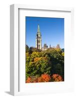 Canada, Ontario, Ottawa, Canadian Parliament Building, Peace Tower-Walter Bibikow-Framed Photographic Print