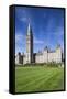 Canada, Ontario, Ottawa, Canadian Parliament Building-Walter Bibikow-Framed Stretched Canvas