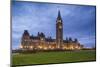 Canada, Ontario, Ottawa, Canadian Parliament Building-Walter Bibikow-Mounted Photographic Print