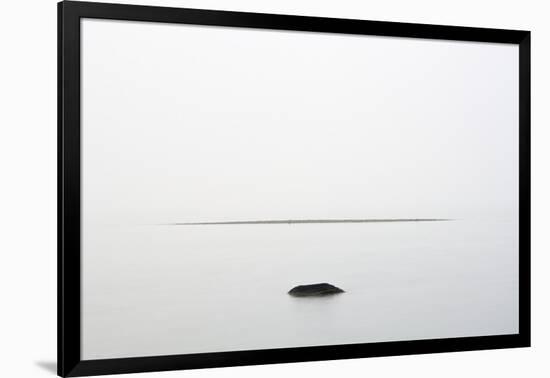 Canada, Ontario. Rock and Sand Bar in Georgian Bay-Jaynes Gallery-Framed Photographic Print
