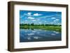 Canada, Ontario, Thousand Islands. Cloud reflection in St. Lawrence River.-Jaynes Gallery-Framed Photographic Print