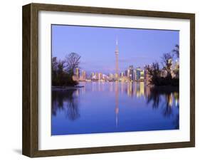 Canada, Ontario, Toronto, Cn Tower and Downtown Skyline from Toronto Island-Alan Copson-Framed Photographic Print