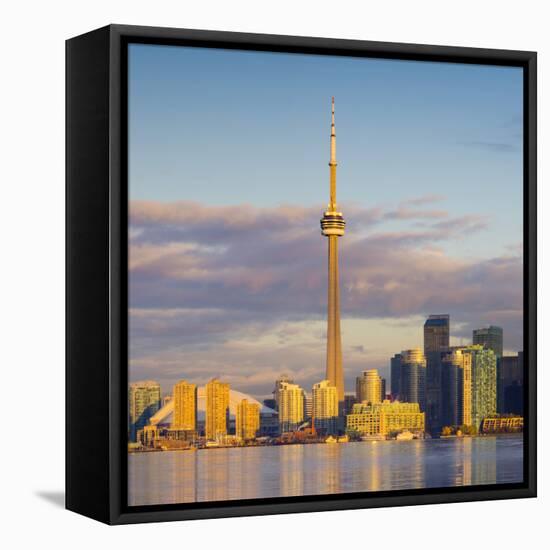 Canada, Ontario, Toronto, Cn Tower and Downtown Skyline-Alan Copson-Framed Stretched Canvas