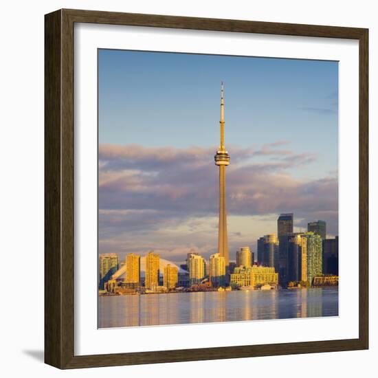 Canada, Ontario, Toronto, Cn Tower and Downtown Skyline-Alan Copson-Framed Photographic Print