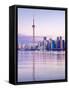 Canada, Ontario, Toronto, Cn Tower and Downtown Skyline-Alan Copson-Framed Stretched Canvas