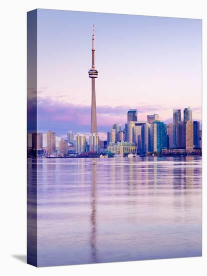 Canada, Ontario, Toronto, Cn Tower and Downtown Skyline-Alan Copson-Stretched Canvas