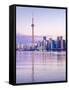 Canada, Ontario, Toronto, Cn Tower and Downtown Skyline-Alan Copson-Framed Stretched Canvas