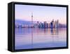 Canada, Ontario, Toronto, Cn Tower and Downtown Skyline-Alan Copson-Framed Stretched Canvas