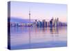 Canada, Ontario, Toronto, Cn Tower and Downtown Skyline-Alan Copson-Stretched Canvas