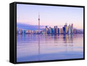 Canada, Ontario, Toronto, Cn Tower and Downtown Skyline-Alan Copson-Framed Stretched Canvas