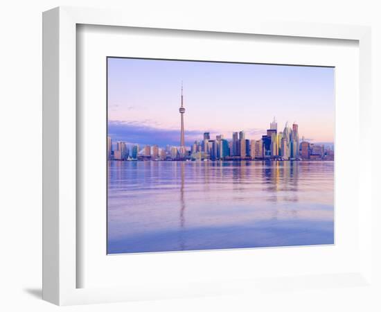 Canada, Ontario, Toronto, Cn Tower and Downtown Skyline-Alan Copson-Framed Photographic Print