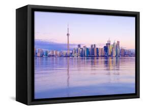 Canada, Ontario, Toronto, Cn Tower and Downtown Skyline-Alan Copson-Framed Stretched Canvas