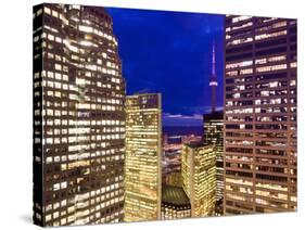 Canada, Ontario, Toronto, Downtown Financial District, Cn Tower-Alan Copson-Stretched Canvas