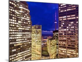 Canada, Ontario, Toronto, Downtown Financial District, Cn Tower-Alan Copson-Mounted Photographic Print