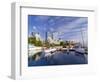 Canada, Ontario, Toronto, Marina Quay West, Skyline with Cn Tower-Alan Copson-Framed Photographic Print