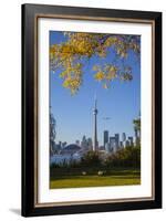 Canada, Ontario, Toronto, View of Cn Tower and City Skyline from Center Island-Jane Sweeney-Framed Photographic Print