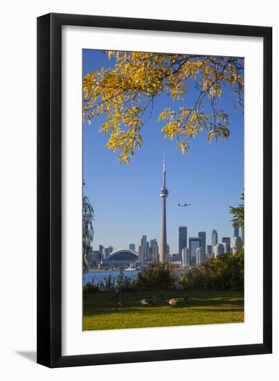 Canada, Ontario, Toronto, View of Cn Tower and City Skyline from Center Island-Jane Sweeney-Framed Photographic Print