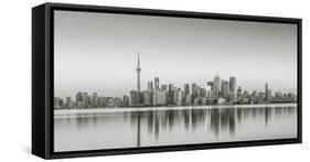 Canada, Ontario, Toronto, View of Cn Tower and City Skyline-Jane Sweeney-Framed Stretched Canvas