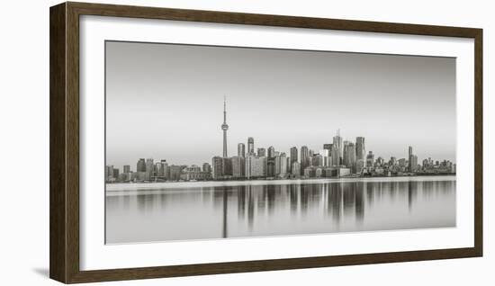 Canada, Ontario, Toronto, View of Cn Tower and City Skyline-Jane Sweeney-Framed Photographic Print