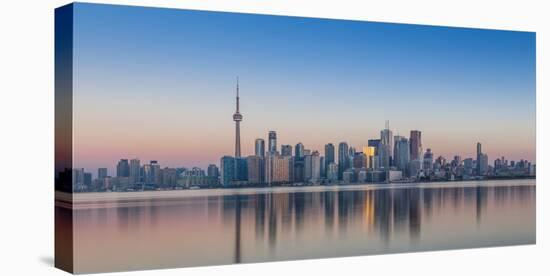 Canada, Ontario, Toronto, View of Cn Tower and City Skyline-Jane Sweeney-Stretched Canvas