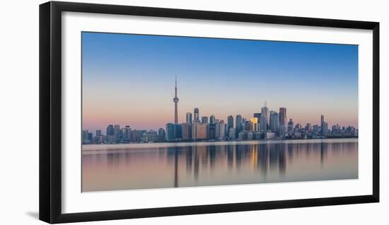 Canada, Ontario, Toronto, View of Cn Tower and City Skyline-Jane Sweeney-Framed Photographic Print