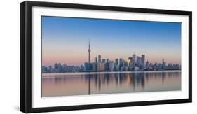 Canada, Ontario, Toronto, View of Cn Tower and City Skyline-Jane Sweeney-Framed Photographic Print