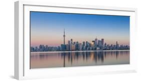 Canada, Ontario, Toronto, View of Cn Tower and City Skyline-Jane Sweeney-Framed Photographic Print