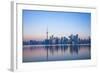 Canada, Ontario, Toronto, View of Cn Tower and City Skyline-Jane Sweeney-Framed Photographic Print