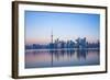 Canada, Ontario, Toronto, View of Cn Tower and City Skyline-Jane Sweeney-Framed Photographic Print