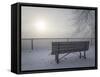 Canada, Ottawa, Ottawa River. Fog-Shrouded Winter Scene-Bill Young-Framed Stretched Canvas