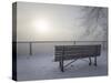 Canada, Ottawa, Ottawa River. Fog-Shrouded Winter Scene-Bill Young-Stretched Canvas
