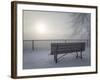 Canada, Ottawa, Ottawa River. Fog-Shrouded Winter Scene-Bill Young-Framed Photographic Print