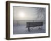 Canada, Ottawa, Ottawa River. Fog-Shrouded Winter Scene-Bill Young-Framed Photographic Print