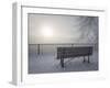 Canada, Ottawa, Ottawa River. Fog-Shrouded Winter Scene-Bill Young-Framed Photographic Print