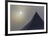 Canada, Ottawa. Top of Large Tent and Sun Muted by Fog-Bill Young-Framed Photographic Print