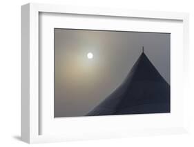 Canada, Ottawa. Top of Large Tent and Sun Muted by Fog-Bill Young-Framed Photographic Print