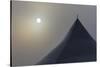Canada, Ottawa. Top of Large Tent and Sun Muted by Fog-Bill Young-Stretched Canvas