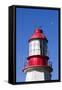 Canada, Pacific Rim National Park Reserve, Pachena Point Lighthouse with Moon-Jamie And Judy Wild-Framed Stretched Canvas