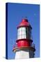 Canada, Pacific Rim National Park Reserve, Pachena Point Lighthouse with Moon-Jamie And Judy Wild-Stretched Canvas