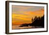 Canada, Pacific Rim National Park Reserve, Sunset from Tsusiat Falls Beach Camp-Jamie And Judy Wild-Framed Photographic Print