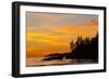 Canada, Pacific Rim National Park Reserve, Sunset from Tsusiat Falls Beach Camp-Jamie And Judy Wild-Framed Photographic Print