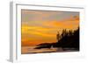 Canada, Pacific Rim National Park Reserve, Sunset from Tsusiat Falls Beach Camp-Jamie And Judy Wild-Framed Photographic Print