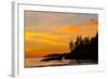 Canada, Pacific Rim National Park Reserve, Sunset from Tsusiat Falls Beach Camp-Jamie And Judy Wild-Framed Photographic Print