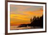 Canada, Pacific Rim National Park Reserve, Sunset from Tsusiat Falls Beach Camp-Jamie And Judy Wild-Framed Photographic Print