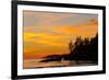 Canada, Pacific Rim National Park Reserve, Sunset from Tsusiat Falls Beach Camp-Jamie And Judy Wild-Framed Photographic Print