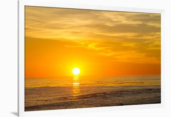 Canada, Pacific Rim National Park Reserve, Sunset from Tsusiat Falls Beach Camp-Jamie And Judy Wild-Framed Photographic Print